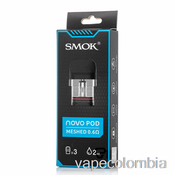 Vape Recargable Smok Novo Cartuchos De Cápsulas De Repuesto 0.6ohm Novo Pods